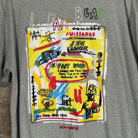 Bleeker & Mercer Graphic Tee Mens 3X Gray Y2K Streetwear - Picture 4 of 12